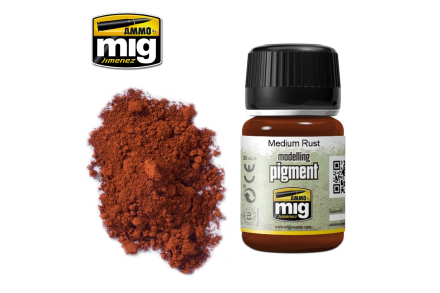 Pigment MEDIUM RUST AMMO of Mig Jimenez A.MIG 3005