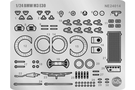 Waloryzacja BMW E30 Auto Tech Nunu Hobby Model Kit NE24014