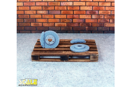 Tarcze hamulcowe z zaciskami 15mm - Scaleproduction SP24300