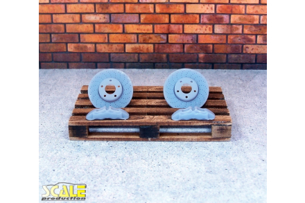Tarcze hamulcowe z zaciskami 15mm - Scaleproduction SP24300