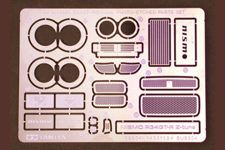 Detail up set Photo Etched Parts Nissan Skyline R34 GT-R Tamiya 12604