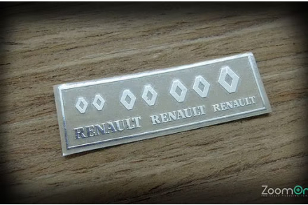 Logotyp Renault metal sticker - ZoomOn ZD036