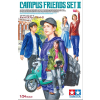 Zestaw figurek - studenci kampusu 5 szt + skuter Yamaha skala 1/24 Tamiya  24356