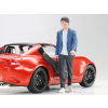 Zestaw figurek - studenci kampusu 5 szt + skuter Yamaha skala 1/24 Tamiya  24356
