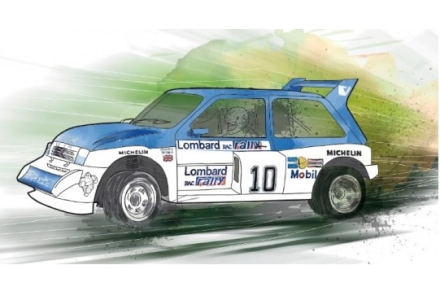 Kalkomania MG Metro 6r4 Austin Rallying Lombard RAC Rally 1985 Decalcas - DCL-DEC039