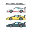 Kalkomania Porsche GT3 - napisy GT3 Hobby Design HD04-0051