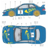 Kalkomania do Subaru Impreza WRC 97-98 HD04-0110