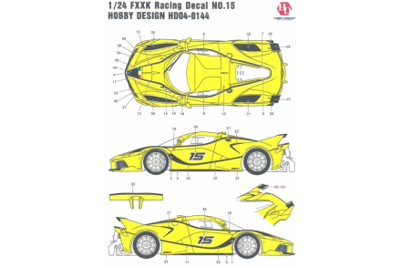 Kalkomania FXXK Racing Decal Hobby Design HD04-0144