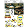 Kalkomania Peugeot 306 Maxi - Les Vande - MaxiToys RETK24473