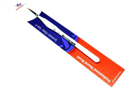 Pędzel modelarski ergonomiczny - włosie - syntetyczne - okrągły "0" Amazing Art 612688