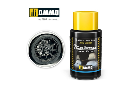 Farba Satin Black Cobra Motor Paints AMIG0341