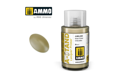 Farba - lakier - A-STAND Brown Primer & Microfiller podkład AMMO MIG AMIG2353
