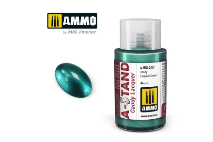 Farba - lakier - A-STAND Candy Emerald Green AMMO MIG AMIG2457