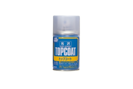 Lakier bezbarwny połysk Mr.Top Coat - Gloss Spray Gunze Mr.Hobby B-501