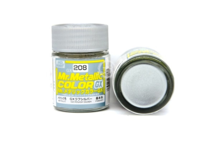 Farba Mr. Color Metallic GX-208 Rough Silver - srebrna metaliczna - Gunze GUNGX208