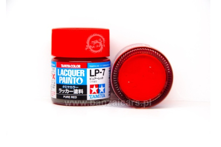 Farba Lacquer Paint LP-7 Pure Red - Czerwony 10 ml Tamiya 82107