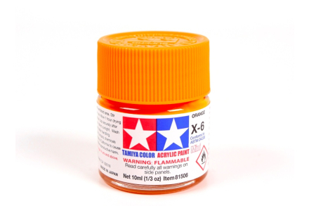 Farba modelarska Orange - pomarańczowa X-6 10 ml Tamiya 81506