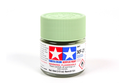 Farba modelarska Sky mat XF-21 seledynowa 10 ml Tamiya 81721