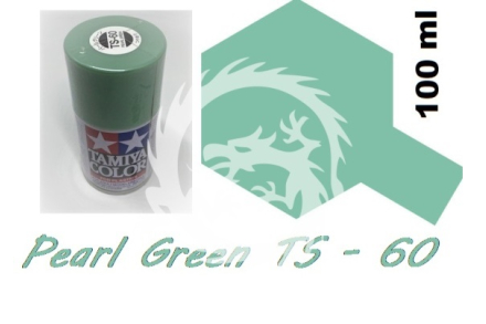Farba w aerozolu TS-60 Pearl Green - perłowy zielony Tamiya 85060