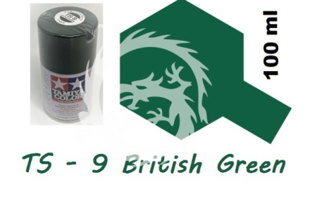 Farba w aerozolu TS-9 British Green Tamiya 85009