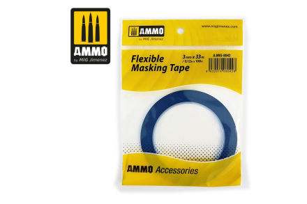 Taśma maskująca Flexible Masking Tape3mm x 33m Ammo 8042