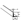 Profil kątownik L 6.4mm x 6.4mm x 0.9mm x 61cm Plastruct 90506