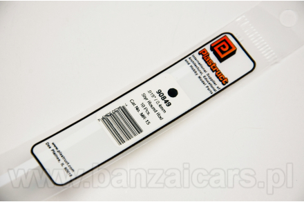 Profil pręt przekrój koło O śr. 0.4mm x 25cm Plastruct 90849