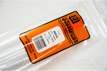 Profil szyna 4.8mm x 2.4mm x 0.9mm x 61cm Plastruct 90515