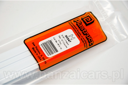 Profil szyna H 8.0mm x 8.0mm x 1.2mm x 38cm Plastruct 90547