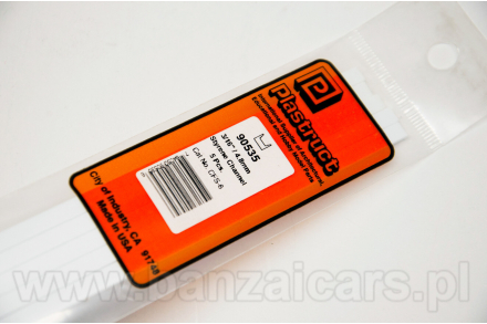 Profil Ceownik śr. 4.8mm x 1.6mm x 0.9mm x 38cm Plastruct 90535