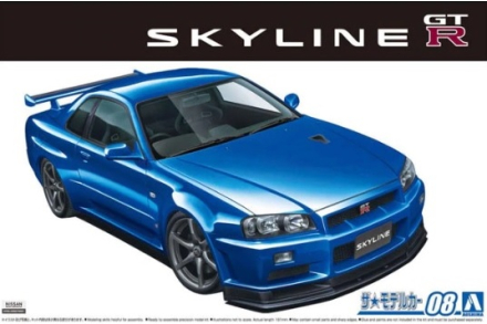 Nissan Skyline Gt-R R34 V-Spec2 Aoshima 058589