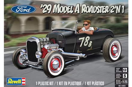 Ford '29 Model A Roadster 2'n1 Revell 4463